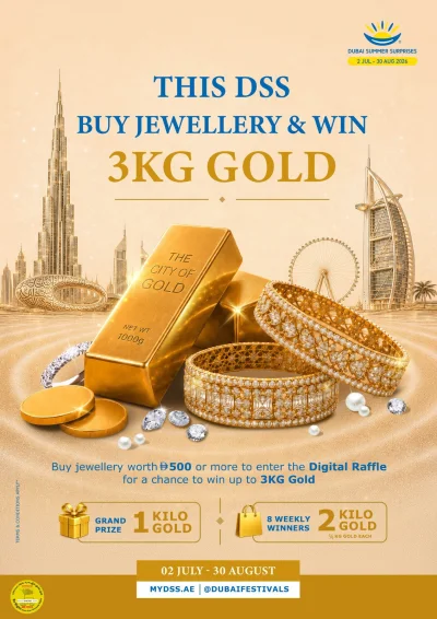 Buy Jewellery, Win 3kg Gold, original campaign artwork